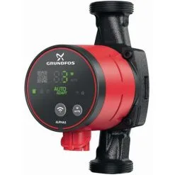 Circulateur Domestique Variable A Distance Bluetooth Raccord 2" DN 32mm Dm 50mm Entraxe 180mm 230V Alpha3 GRUNDFOS 98890784