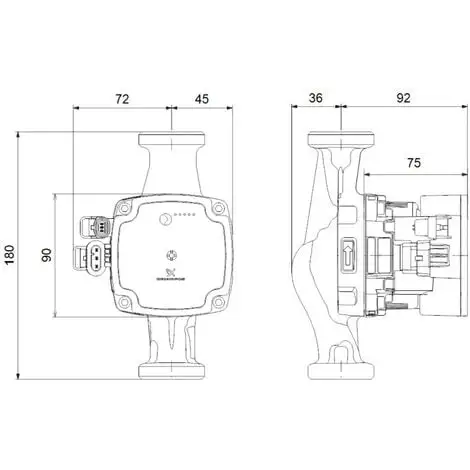 Circulateur Grundfos UPM3 25-70 180 230V Chauffage Central électronique - économe En énergie 3 Circulateur Grundfos UPM3 25-70 180 230V Chauffage Central électronique - économe En énergie – Image 3